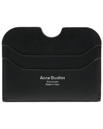 Acne Studios Leather Credit Card Case - Black