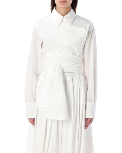 Fabiana Filippi Formal Wrap Shirt - White