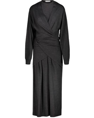 Lemaire Twisted Trope L`oeil Dress Clothing - Black