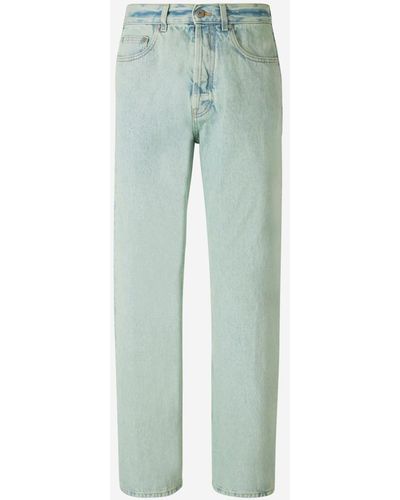 Palm Angels Straight Fit Jeans - Green