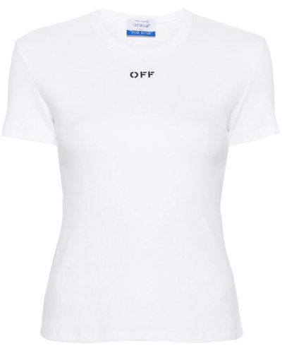 Off-White c/o Virgil Abloh Logo Cotton T-shirt - White