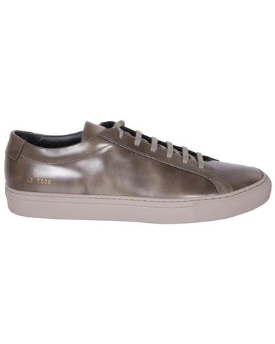 Common Projects Achilles Low Patent Trainers - Brown
