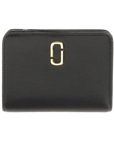 Marc Jacobs Mini Compact Wallet The J Marc - Black