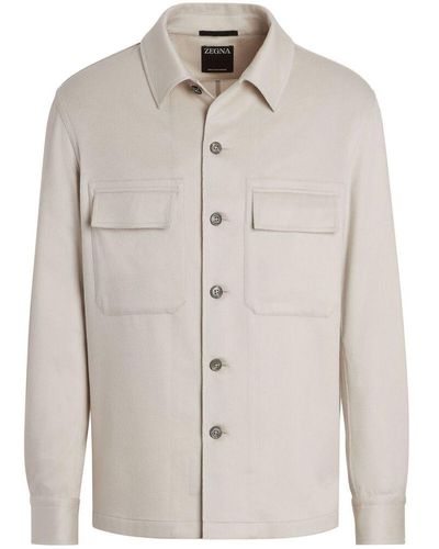 ZEGNA Shirts - Grey