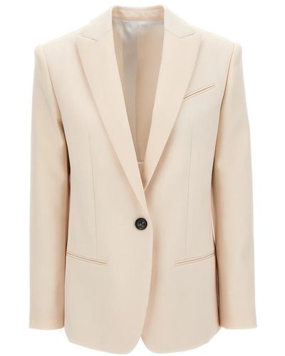 Philosophy Di Lorenzo Serafini Single-Breasted Jacket With A Sin - Natural