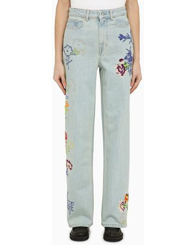 Kenzo Blue Denim Boke Flower Jeans main image 0