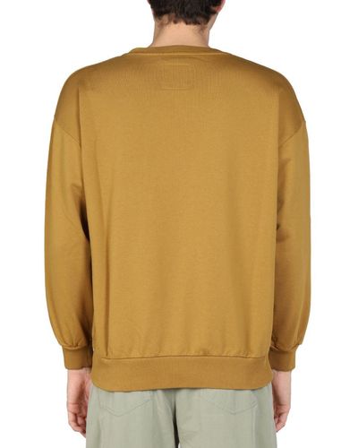 Philippe Model Logo Embroidery Sweatshirt - Yellow