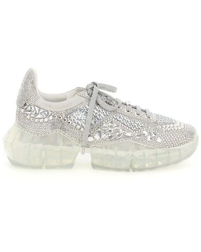 Jimmy Choo Diamond F Trainers With Crystals - Multicolour
