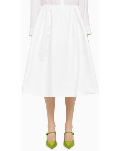 Marni Wide Skirt - White