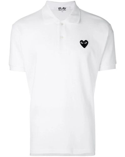 COMME DES GARÇONS PLAY Polo Shirt With Patch - White