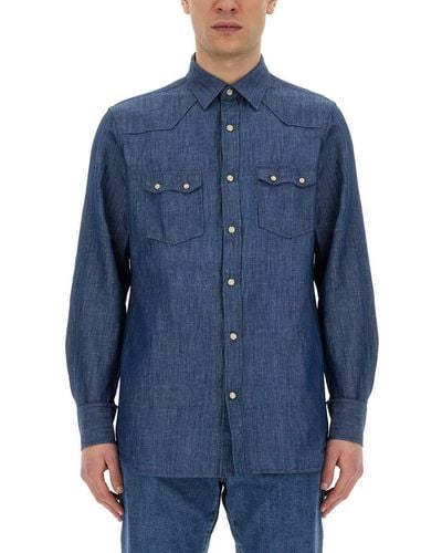 Lardini Cotton Shirt - Blue