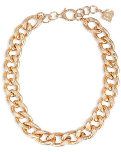 Dolce & Gabbana Chunky Curb-chain Necklace - Metallic