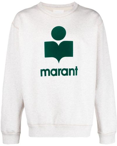 Isabel Marant Mikoy Sweatshirt With Flocked Logo - White