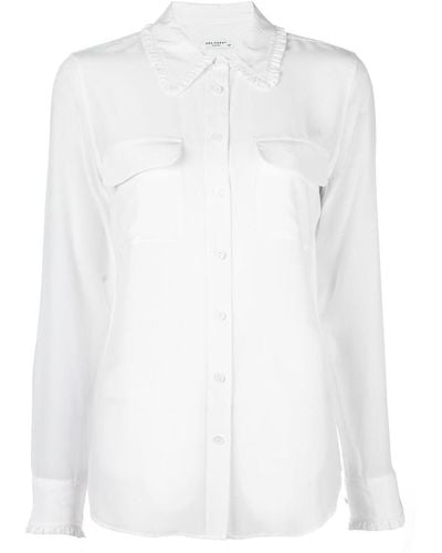 Equipment Slim Signature Silk Shirt - White