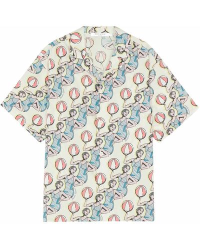 Maison Kitsuné Dancing Girls Print Shirt - Multicolor