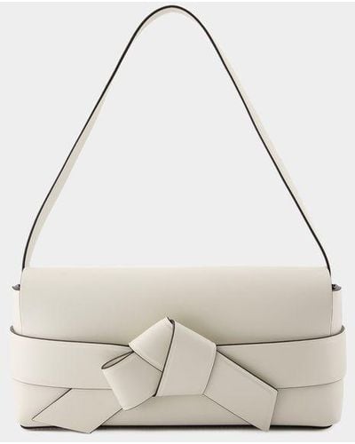Acne Studios Musubi Knot Detailed Shoulder Bag - White