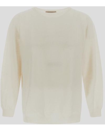 Gentry Portofino Knitted Swatshirt - White