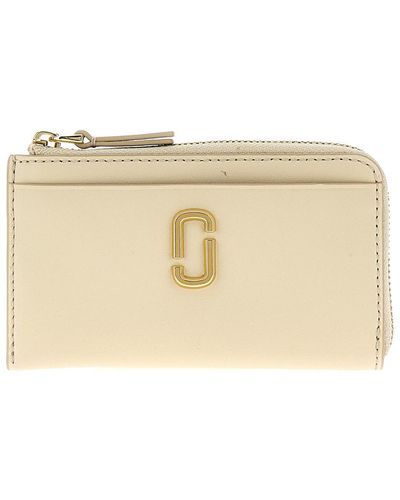 Marc Jacobs The J Marc Top Zip Multi Wallets, Card Holders - Natural