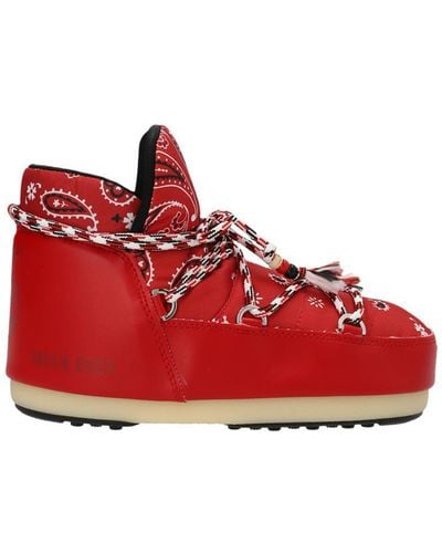 Alanui Court Shoes Bandana Boots, Ankle Boots - Red