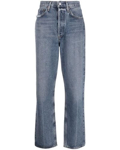 Agolde 90s Pinch Waist Straight-leg Jeans - Blue