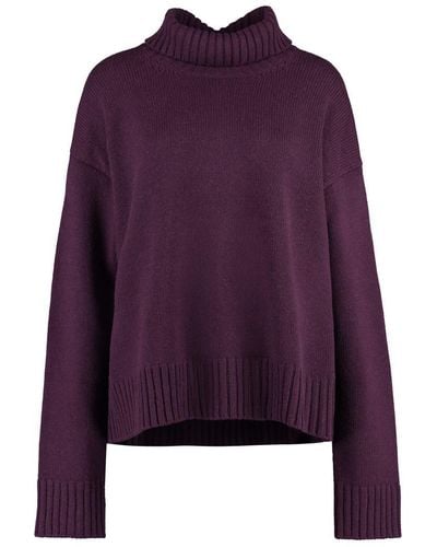 Jil Sander Cashmere Sweater - Purple