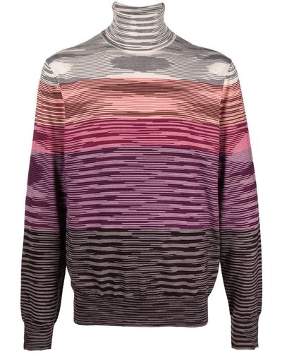 Missoni Roll-Neck Sweater - Red