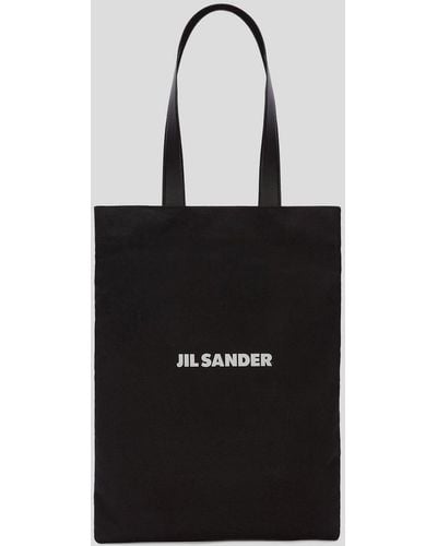 Jil Sander Logo Shopper - Black