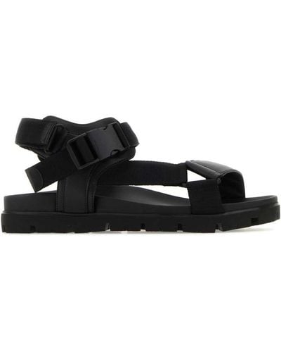 Prada Buckle-fastening Open-toe Sandals - Black