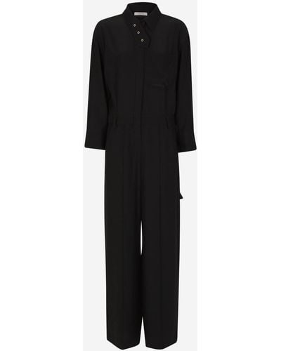 Dorothee Schumacher Oversized Silk Jumpsuit - Black