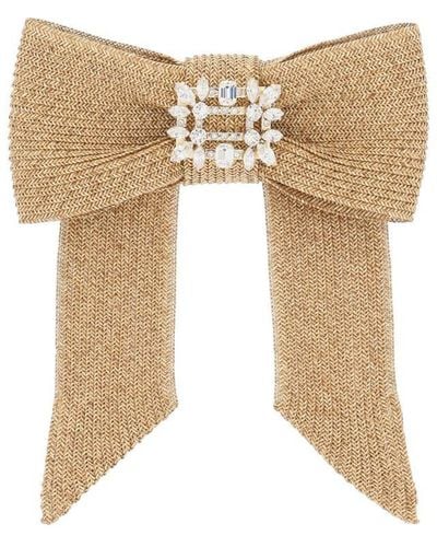 Roger Vivier Hair Clip With Buckle Broche Vivier - White