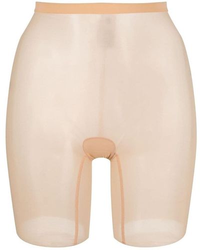 Wolford Neutral Tulle Control Shorts - Women's - Polyamide/spandex/elastane - Natural