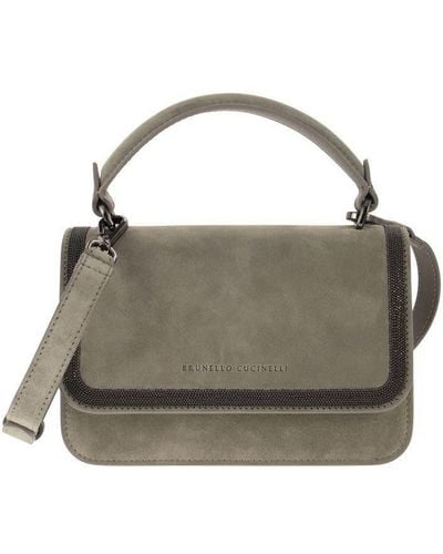 Gray Brunello Cucinelli Shoulder bags for Women Lyst