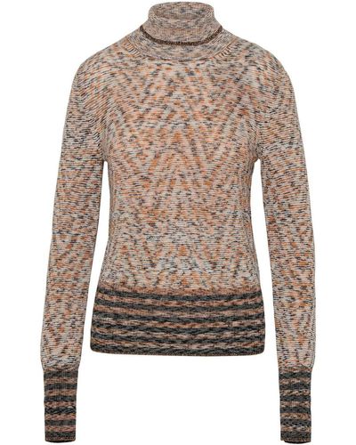 Missoni Wool Melange Turtleneck Sweater - Multicolor