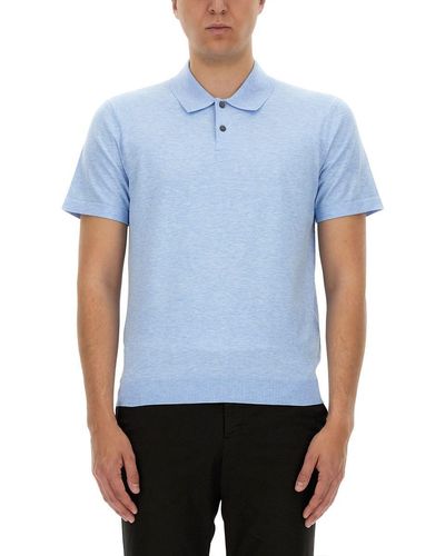 Theory Regular Fit Polo Shirt - Blue