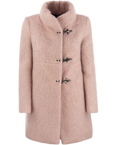 Fay Romantic - Wool, Mohair And Alpaca Blend Coat - Pink
