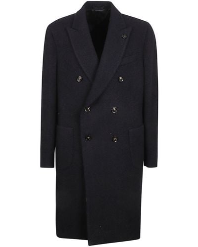 Lardini Coats Blue - Black