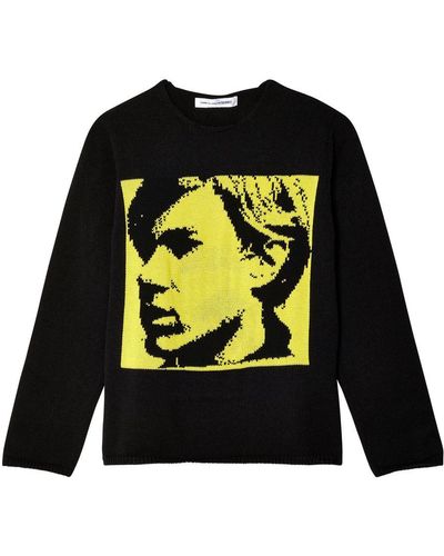 Comme des Garçons Andy Warhol Side Profile Knit - Black