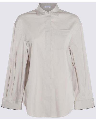 Brunello Cucinelli Cotton Shirt - Gray