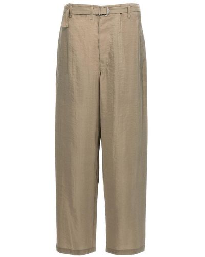 Lemaire 'Seamless Belted' Pants - Natural