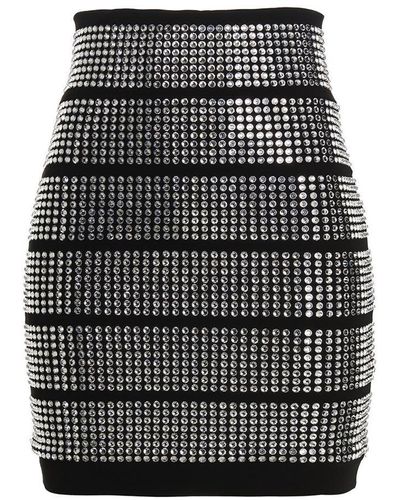 Alexandre Vauthier 'Crystallized’ Skirt - Gray