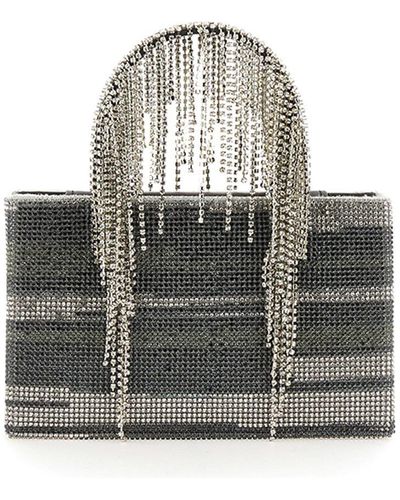Kara Bag With Crystals - Grey