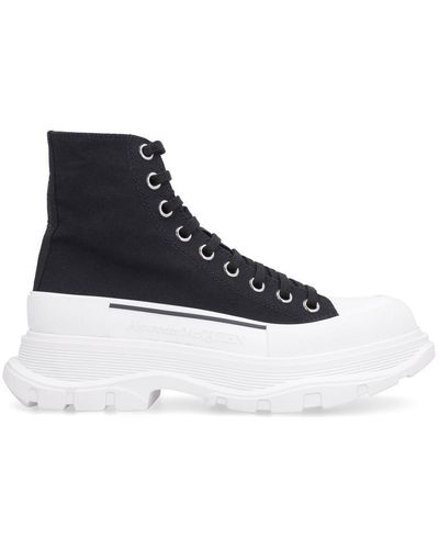 Alexander McQueen Tread Slick Ankle Boots - Black