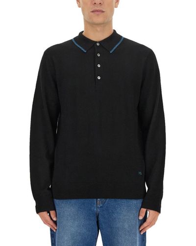 PS by Paul Smith Polo With Logo - Blue