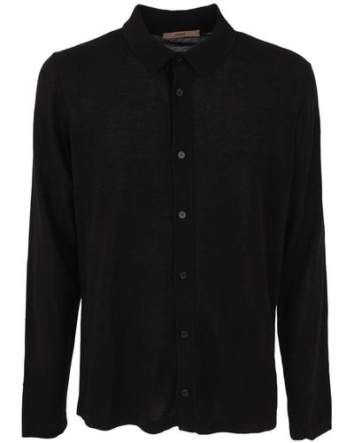 Roberto Collina Long Sleeve Shirt - Black