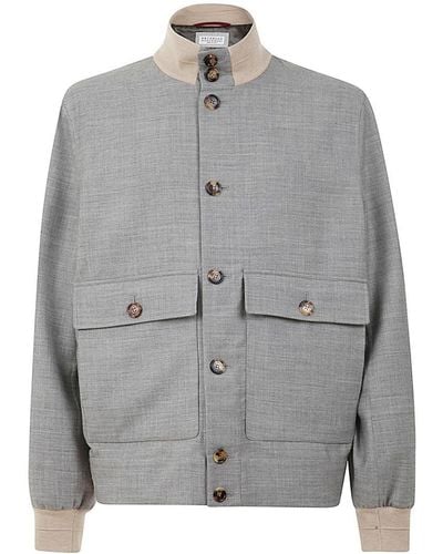 Brunello Cucinelli Cashmere Jacket - Grey