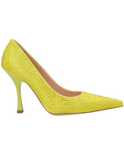 Liu Jo X Leonie Hanne Leather Court Shoes - Yellow