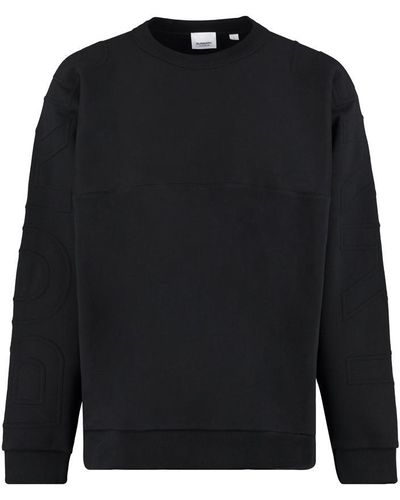 Burberry Cotton Crew-neck Sweatshirt - Black