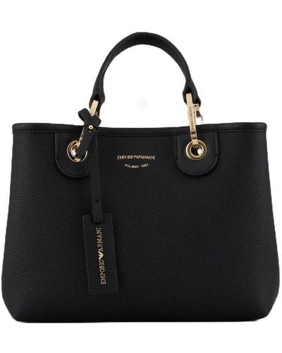 Emporio Armani Myea Mini Shopping Bag - Black