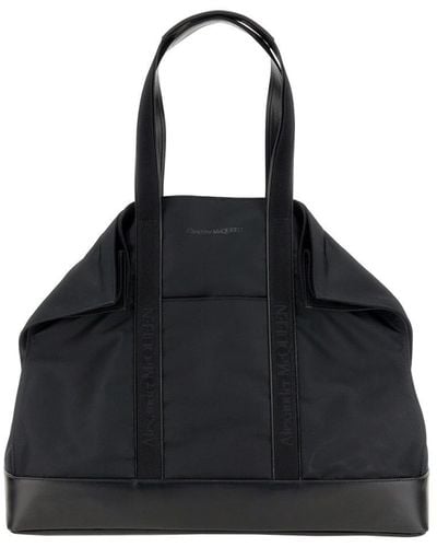 Alexander McQueen Tote De Manta Bag - Black