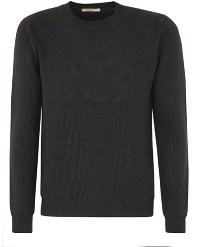 Roberto Collina Long Sleeved Round Neck - Black